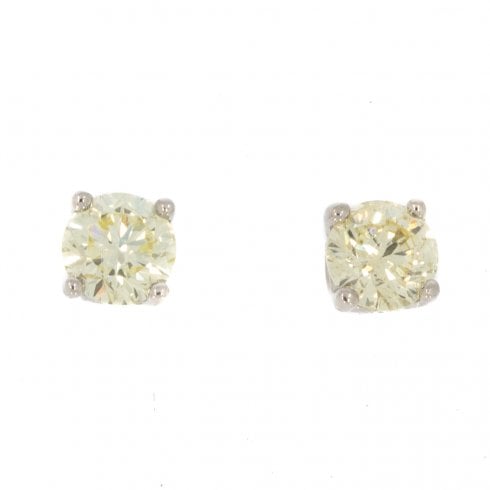 White Gold Diamond Stud Earrings