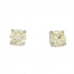 White Gold Diamond Stud Earrings