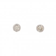 White Gold Diamond Stud Earrings
