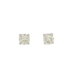 White Gold Diamond Stud Earrings