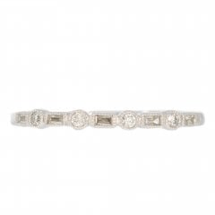 White Gold Half Eternity Ring