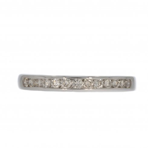 White Gold Half Eternity Ring