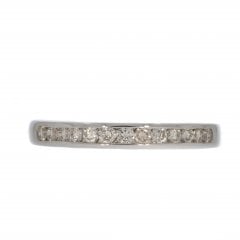 White Gold Half Eternity Ring