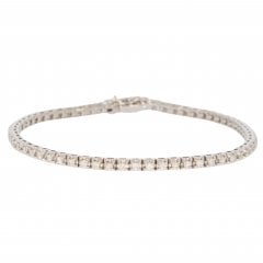 White Gold Tennis Bracelet